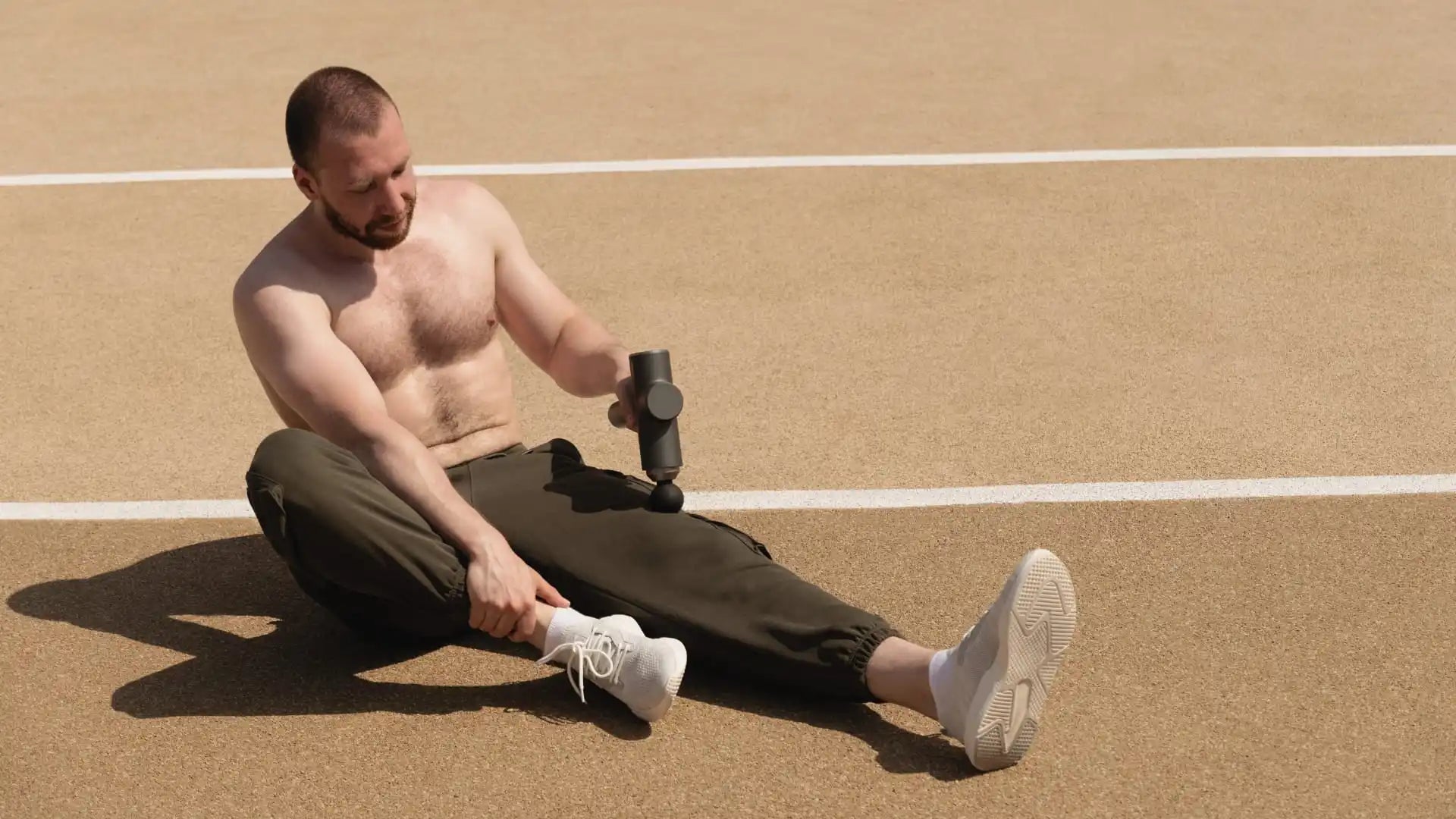 Black massage gun for weight loss therapy