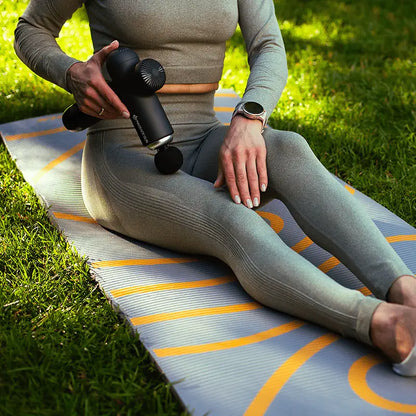 Black Massage Gun for muscle soreness relief and best massage gun for larger muscle groups recovery