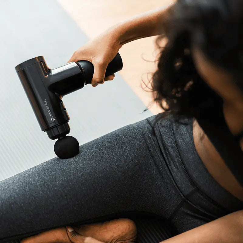 Black Massage Gun for Deep Tissue Massage and Muscle Recovery to Improve Blood Flow